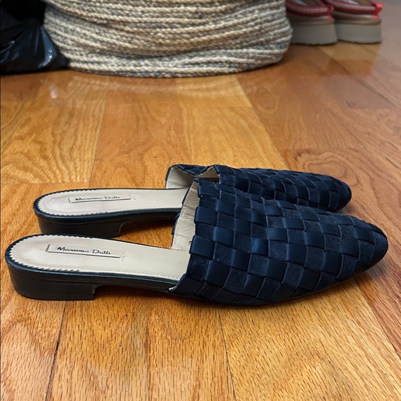 Massimo Dutti Navy Woven Mules - Picture 3 of 4